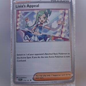 Pokemon Trading Card - Lisia's Appeal - Blue and White